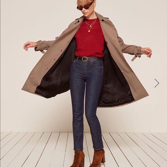 Reformation Winona Mid Slim Jean in Volta - Picture 5 of 6